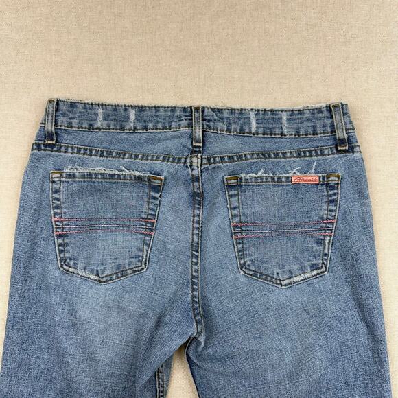 Aeropostale Bootcut Jeans Juniors 9/10 Blue Denim Vintage Y2K Fairy Grunge - Picture 3 of 11